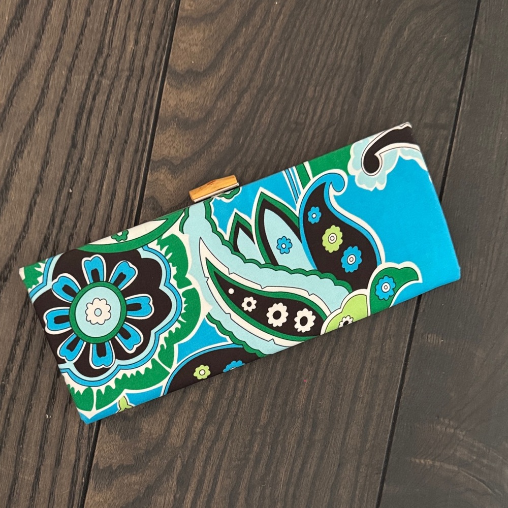 Banana Republic Floral Paisley Patterned Clutch